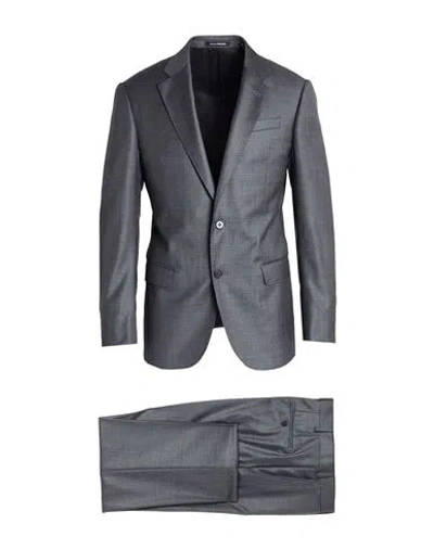 Emporio Armani Man Suit Grey Size 42 Virgin Wool In Gray