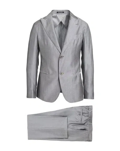 Emporio Armani Man Suit Grey Size 48 Virgin Wool, Lyocell