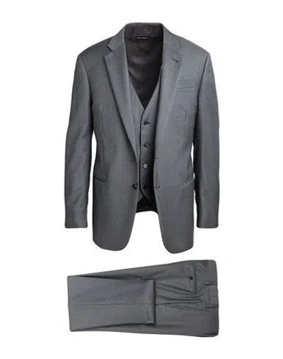 Emporio Armani Man Suit Lead Size 42 Virgin Wool In Grey