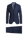 Emporio Armani Man Suit Midnight Blue Size 44 Virgin Wool In Blue