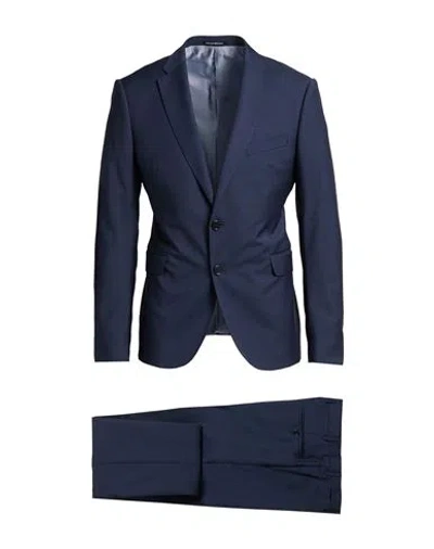 Emporio Armani Man Suit Midnight Blue Size 44 Virgin Wool