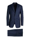 Emporio Armani Man Suit Midnight Blue Size 48 Virgin Wool In Blue