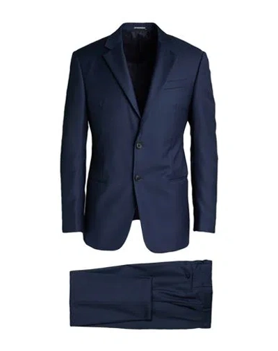 Emporio Armani Man Suit Midnight Blue Size 48 Virgin Wool