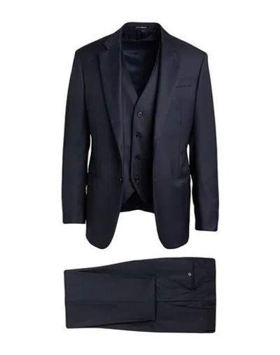 Emporio Armani Man Suit Navy Size 46 Virgin Wool