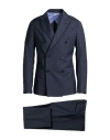 Emporio Armani Man Suit Navy Size 42 Virgin Wool In Blue