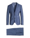 Emporio Armani Man Suit Navy Size 44 Virgin Wool In Blue