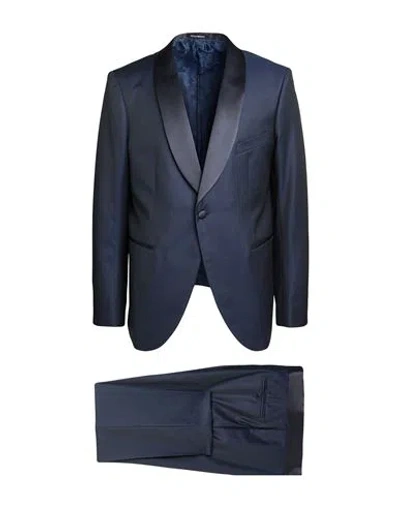 Emporio Armani Man Suit Navy Size 46 Virgin Wool