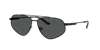 Emporio Armani Nero Opaco Metal Sunglasses In Black