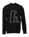 Emporio Armani Man Sweater Black Size Xs Alpaca Wool, Polyamide In Black