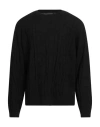 Emporio Armani Man Sweater Black Size Xs Virgin Wool In Black