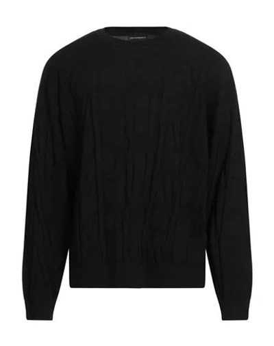 Emporio Armani Man Sweater Black Size Xs Virgin Wool