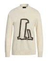 Emporio Armani Man Sweater Cream Size S Alpaca Wool, Polyamide In White
