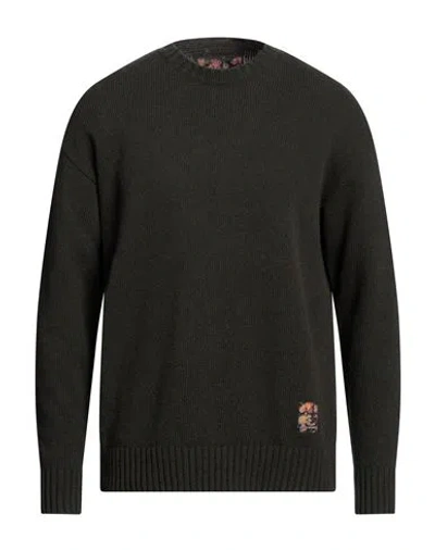 Emporio Armani Man Sweater Dark Green Size S Wool, Polyamide