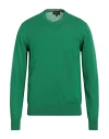 Emporio Armani Man Sweater Emerald Green Size 40 Virgin Wool In Green