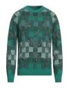 Emporio Armani Man Sweater Green Size Xs Virgin Wool, Acrylic In Green