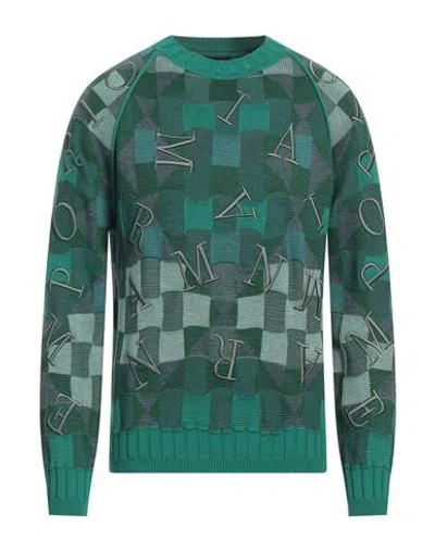 Emporio Armani Man Sweater Green Size Xs Virgin Wool, Acrylic