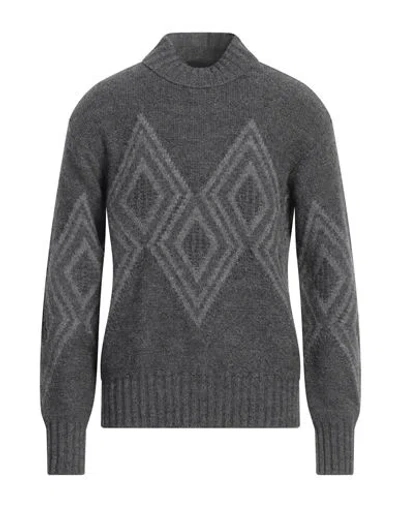 Emporio Armani Man Sweater Grey Size L Acrylic, Alpaca Wool, Wool