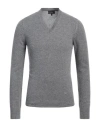 Emporio Armani Man Sweater Grey Size M Cashmere In Grey