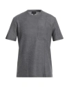 Emporio Armani Man Sweater Grey Size M Wool, Silk, Cashmere In Grey