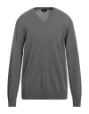 Emporio Armani Man Sweater Grey Size S Cashmere In Grey