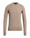 Emporio Armani Man Sweater Khaki Size L Cashmere In Brown