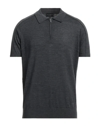 Emporio Armani Man Sweater Lead Size Xs Wool In Grey