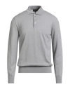 Emporio Armani Man Sweater Light Grey Size 48 Virgin Wool In Gray