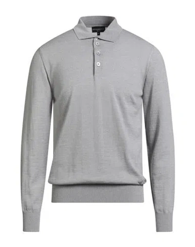 Emporio Armani Man Sweater Light Grey Size 48 Virgin Wool In Gray
