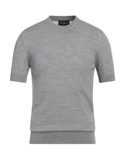 Emporio Armani Man Sweater Light Grey Size L Virgin Wool