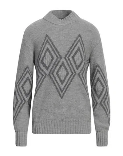 Emporio Armani Man Sweater Light Grey Size M Acrylic, Alpaca Wool, Wool