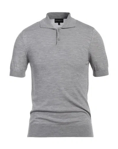 Emporio Armani Man Sweater Light Grey Size M Virgin Wool In Grey