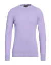 Emporio Armani Man Sweater Lilac Size S Cashmere In Purple
