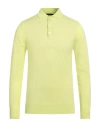 Emporio Armani Man Sweater Lime Green Size 42 Virgin Wool In Green