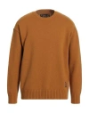 Emporio Armani Man Sweater Marigold Size Xl Wool, Polyamide In Yellow