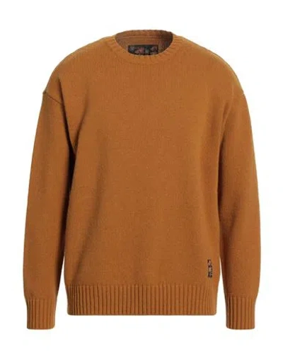 Emporio Armani Man Sweater Marigold Size Xl Wool, Polyamide In Yellow