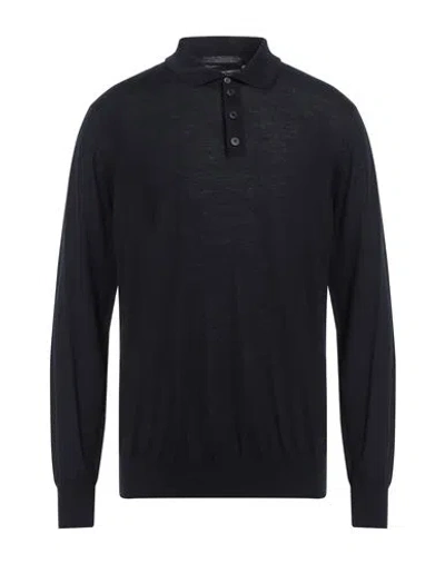 Emporio Armani Man Sweater Midnight Blue Size 44 Virgin Wool