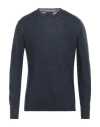 Emporio Armani Man Sweater Midnight Blue Size L Linen