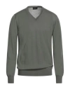 Emporio Armani Man Sweater Military Green Size 46 Virgin Wool
