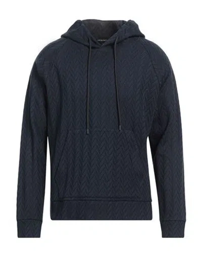Emporio Armani Man Sweater Navy Blue Size L Cotton