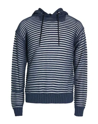 Emporio Armani Man Sweater Navy Size L Cotton, Polyamide