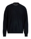 Emporio Armani Man Sweater Navy Size M Virgin Wool In Blue