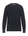 Emporio Armani Man Sweater Navy Size S Cashmere In Black