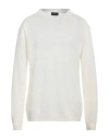 Emporio Armani Man Sweater Off White Size L Linen In Off White