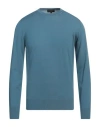 Emporio Armani Man Sweater Pastel Blue Size 44 Virgin Wool