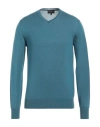 Emporio Armani Man Sweater Pastel Blue Size 50 Virgin Wool