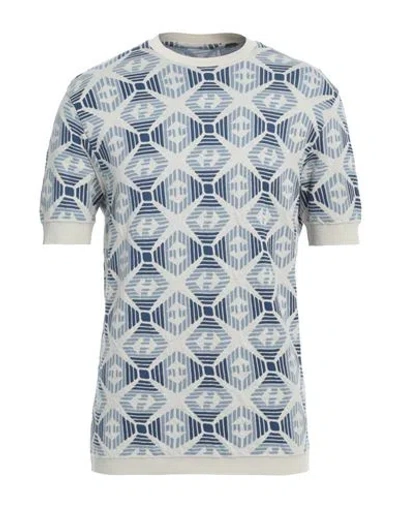 Emporio Armani Man Sweater Pastel Blue Size L Cotton