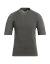 Emporio Armani Man Sweater Sage Green Size L Cotton In Sage Green