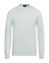 Emporio Armani Man Sweater Sky Blue Size 40 Virgin Wool