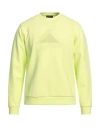 Emporio Armani Man Sweatshirt Acid Green Size L Polyamide, Elastane