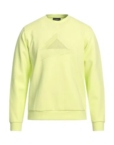 Emporio Armani Man Sweatshirt Acid Green Size M Polyamide, Elastane